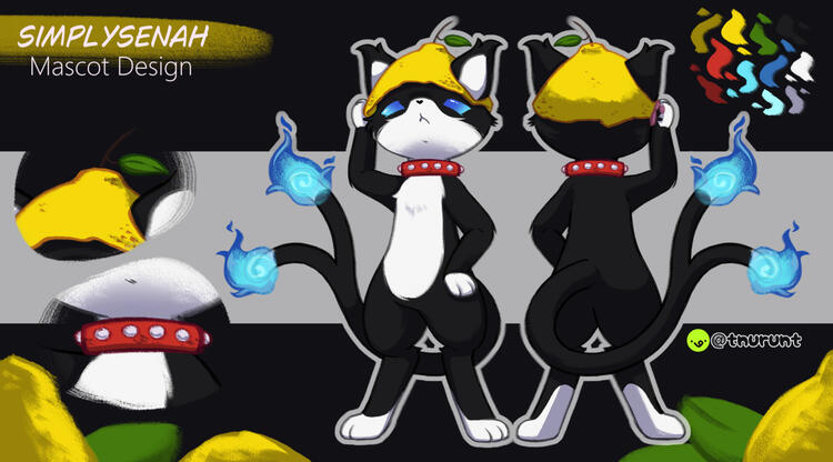 Lé Mon Mascot Reference Sheet Mascot Reference Sheet for Lé Mon